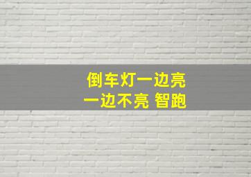 倒车灯一边亮一边不亮 智跑